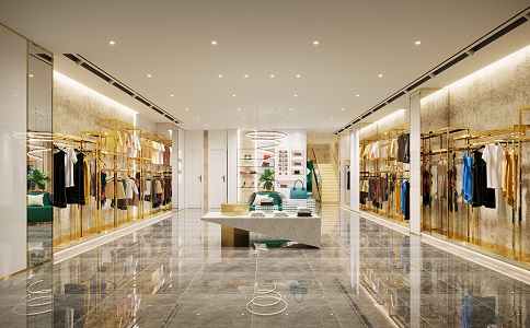 簡美曲線青島店女裝展柜定制